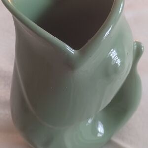 Green Ceramic fish Vase and waterer- Elegant Home Other Accent